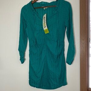 Ethos Teal Women's Tunic Top